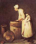 Jean Baptiste Simeon Chardin The Scullery Maid painting